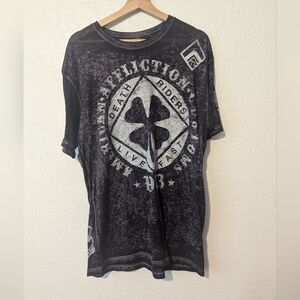 Affliction Y2K American custom purple tee shirt